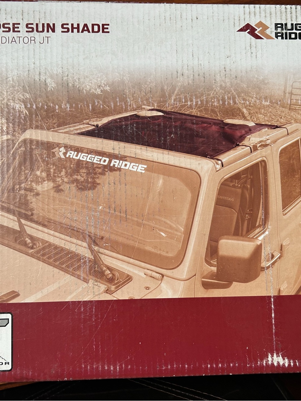 Black Sun Shade for Jeep Gladiator JT